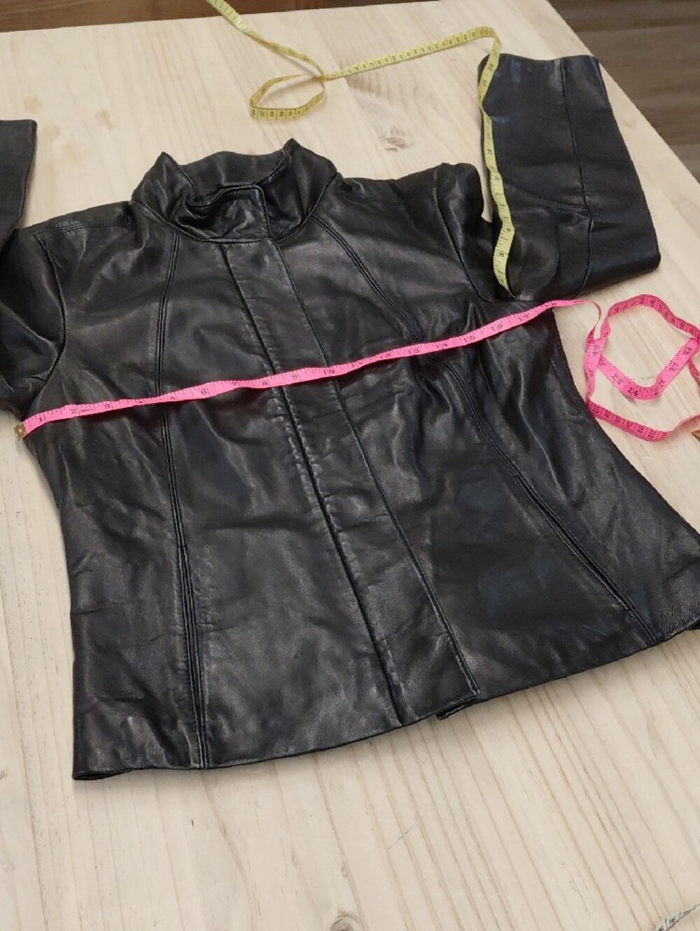 Calvin Klein Womens Black Leather JACKET
